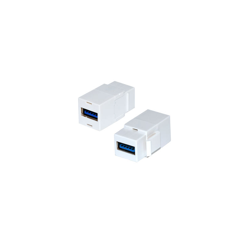 Jetview JE-KS-USB08D-WHT Keystone Jack USB 3.0 - White
