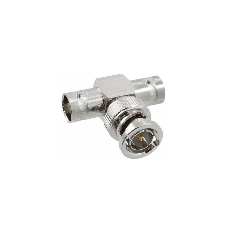 JEC-05 BNC T-Type Male to 2 BNC Female Connector