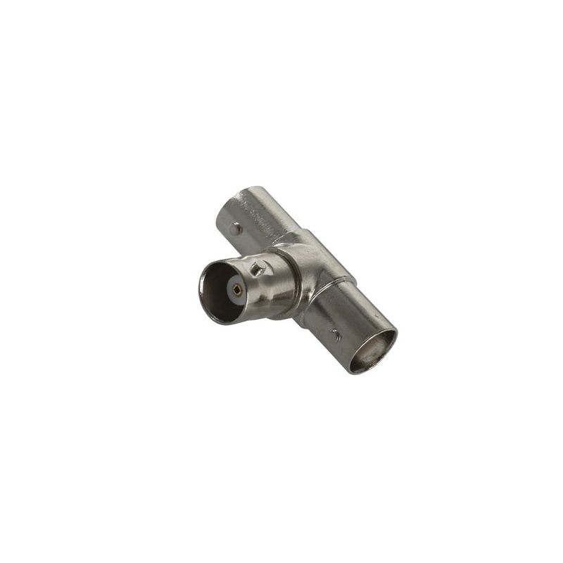 JEC-06 BNC T-Type Female to 2 BNC Female Connector