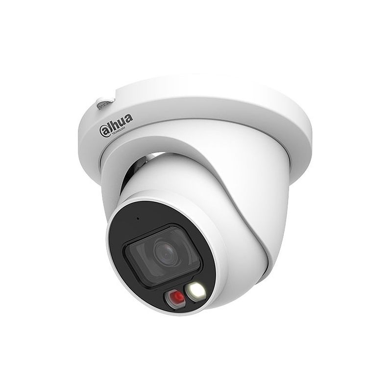Dahua N42DJS2 Lite-Series WizSense VU-MORE Color 4MP Turret WDR IP Camera, 2.8mm Fixed Lens, White