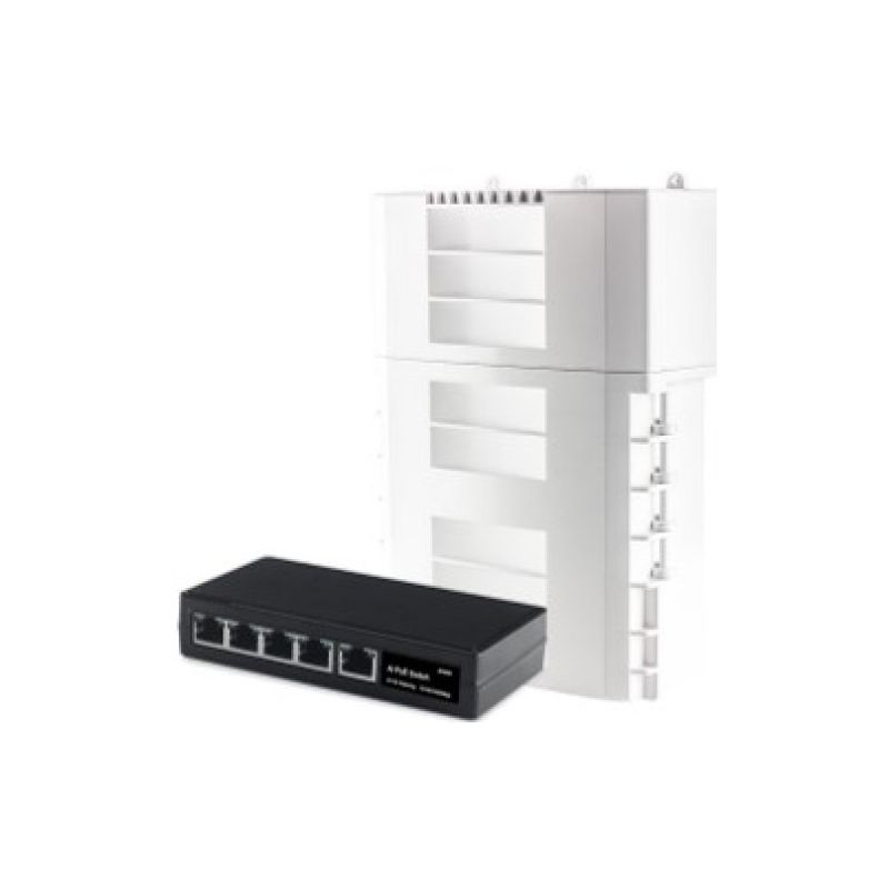 Petawise PW2020-4TENC11-EX 4ch PoE switch with Enclosure