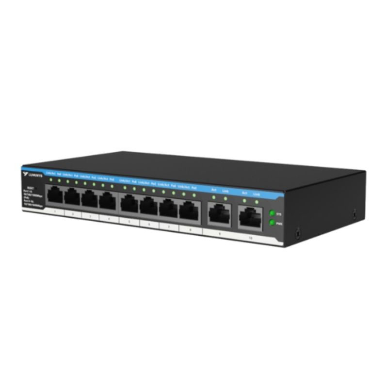 LUMINYS SML-10GPA 8-Port PoE Cloud Managed Gigabit Switch (PoE++)