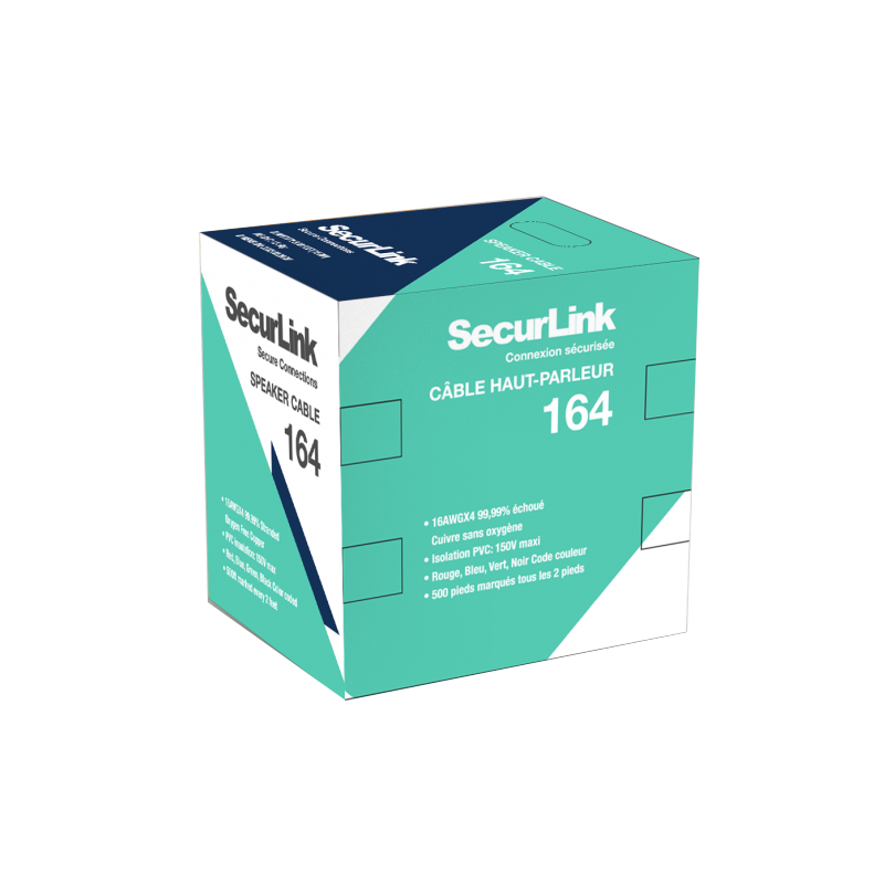 JECB-SPK-164 SecurLink 16 AWG x 4 Speaker Cable 500ft
