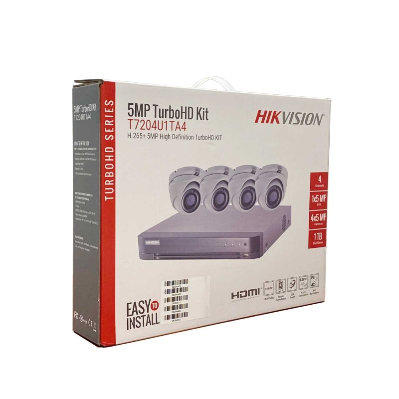 Hikvision T7204U1TA4 4CH 5MP TurboHD Kits