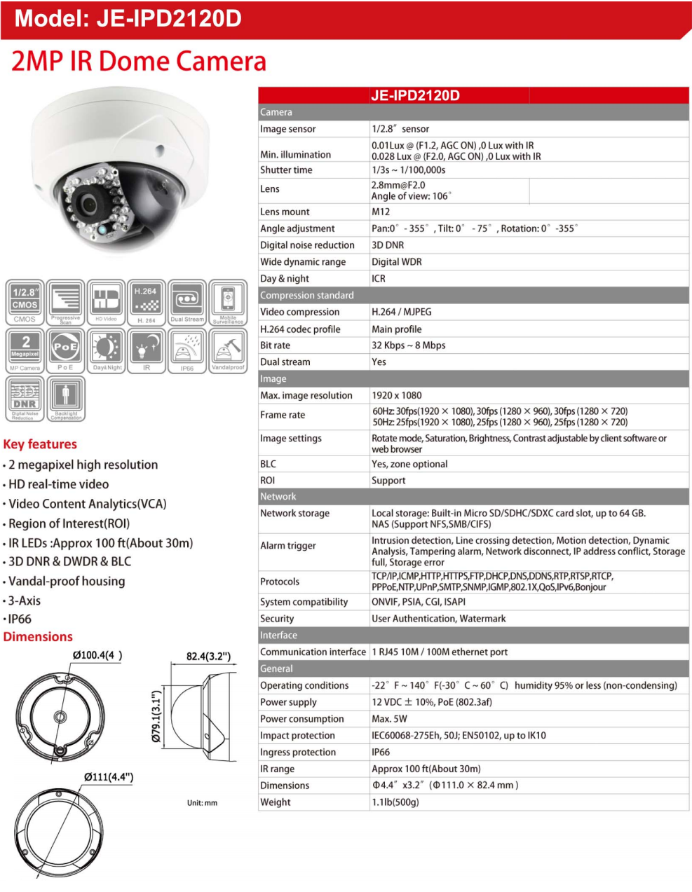 JE-IPD2120D Data Sheet